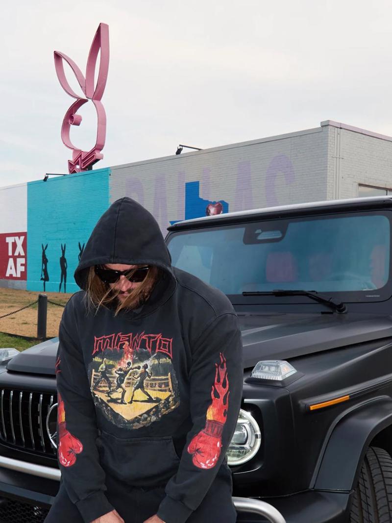 MANTO hoodie Ivo Fighters oversize- black